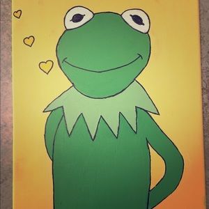 Kermit the frog painting